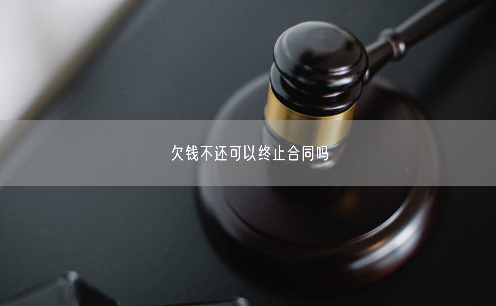 欠钱不还可以终止合同吗