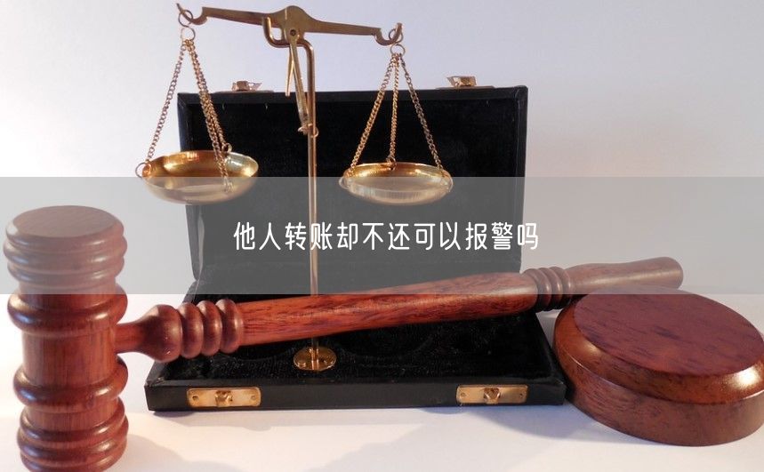 他人转账却不还可以报警吗