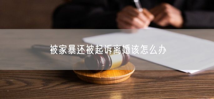 被家暴还被起诉离婚该怎么办