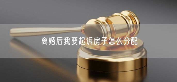 离婚后我要起诉房子怎么分配