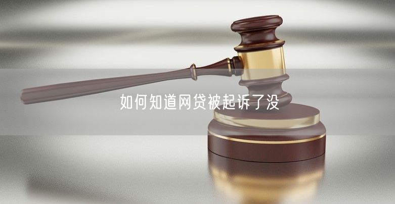 如何知道网贷被起诉了没