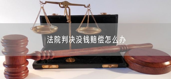 法院判决没钱赔偿怎么办