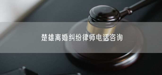 楚雄离婚纠纷律师电话咨询