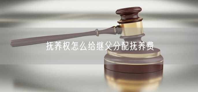 抚养权怎么给继父分配抚养费