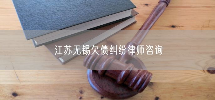 江苏无锡欠债纠纷律师咨询