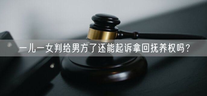 一儿一女判给男方了还能起诉拿回抚养权吗？