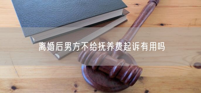 离婚后男方不给抚养费起诉有用吗