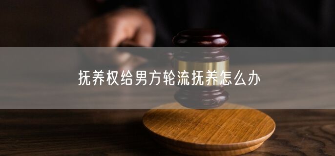 抚养权给男方轮流抚养怎么办