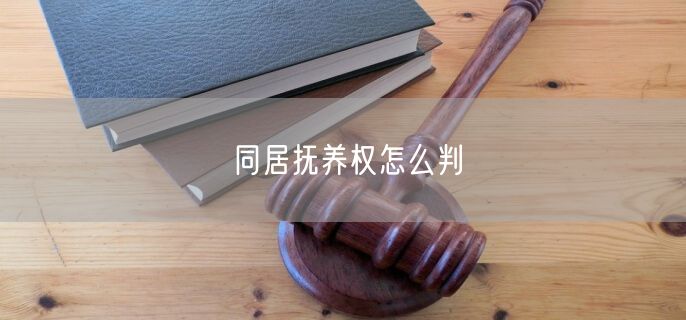 同居抚养权怎么判