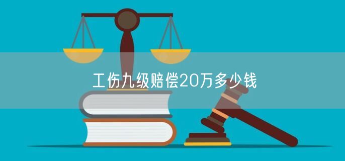 工伤九级赔偿20万多少钱