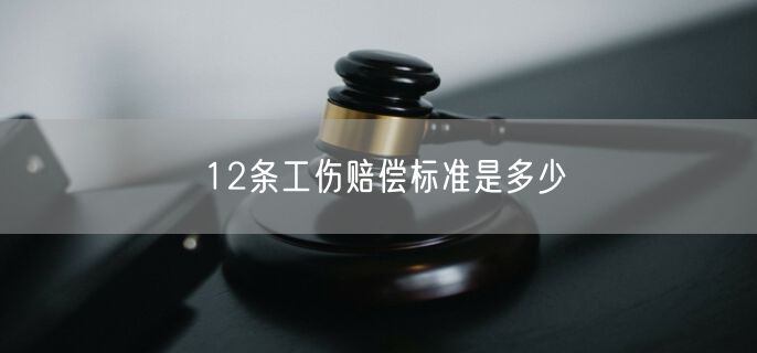 12条工伤赔偿标准是多少