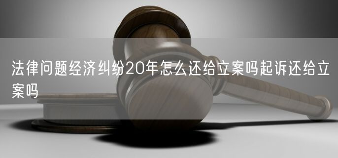 法律问题经济纠纷20年怎么还给立案吗起诉还给立案吗