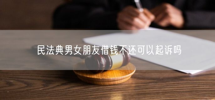 民法典男女朋友借钱不还可以起诉吗