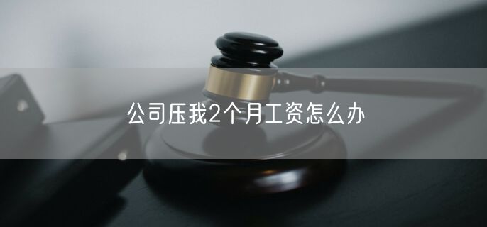 公司压我2个月工资怎么办