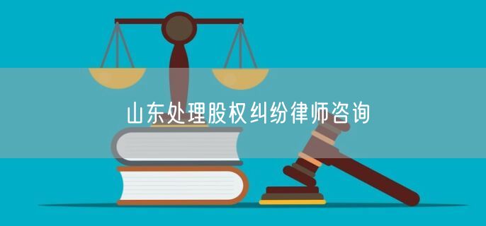 山东处理股权纠纷律师咨询