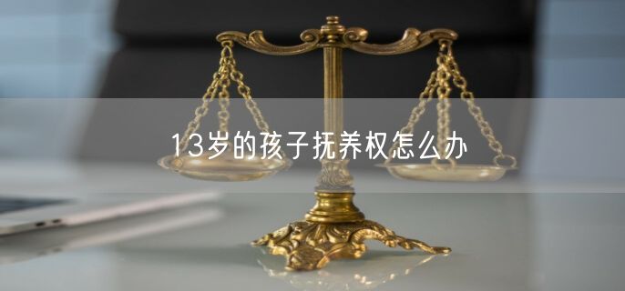 13岁的孩子抚养权怎么办